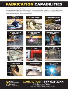 Metal Fabrication Capabilities Line Card